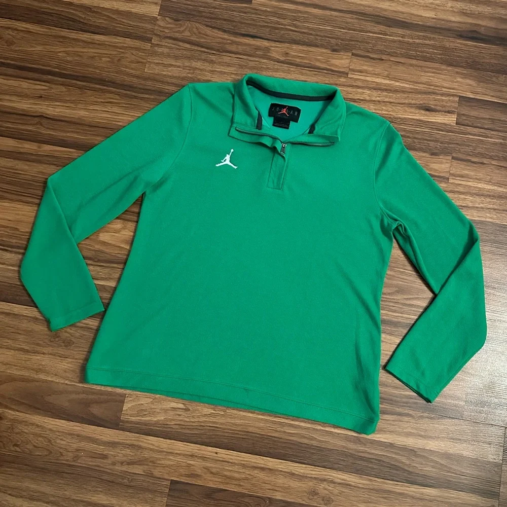 Jordan Green Long Sleeve Quarter-Zip Shirt